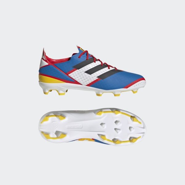 Adidas Gamemode Crampons De Football Pour Terrain Ferme Blanc