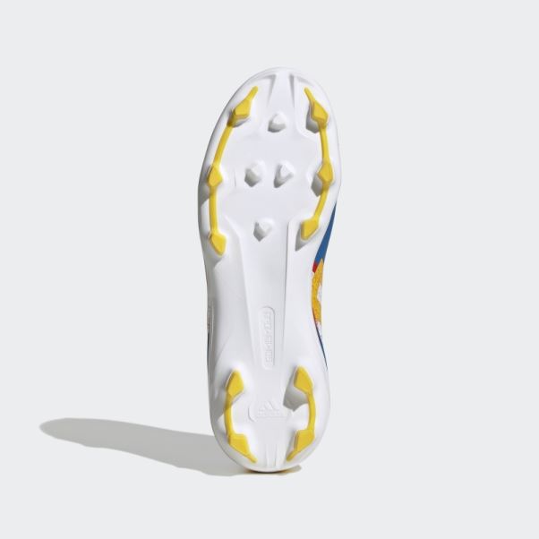 Adidas Gamemode Crampons De Football Pour Terrain Ferme Blanc
