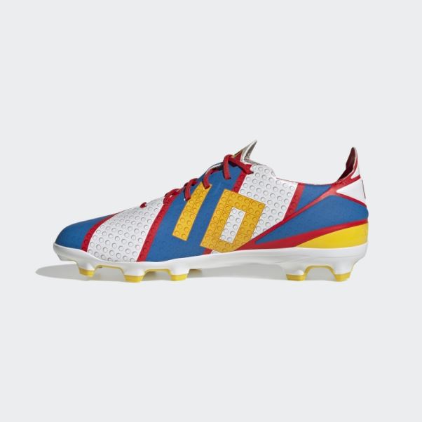 Adidas Gamemode Crampons De Football Pour Terrain Ferme Blanc