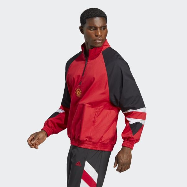 Adidas Mufc Manchester United Icon Haut Rouge