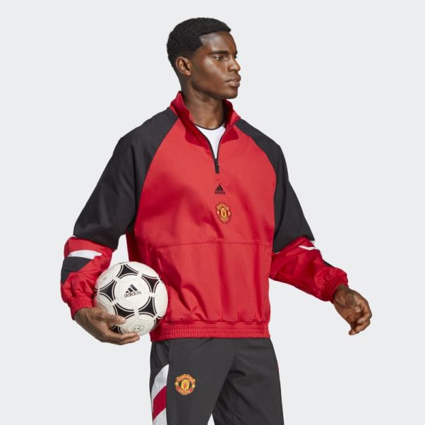Adidas Mufc Manchester United Icon Haut Rouge