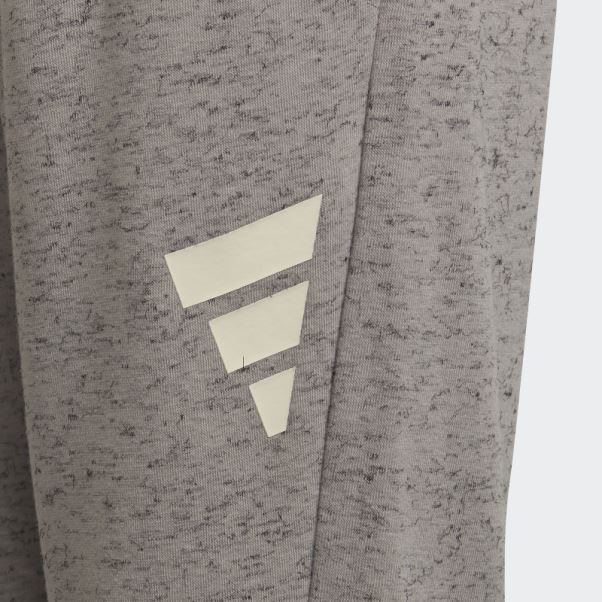 Adidas Mgh Pantalon De Jogging Futur Icone 3 Bandes Gris Uni