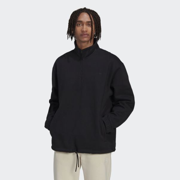 Sweat Mi-zip Adicolor Contempo Noir Adidas