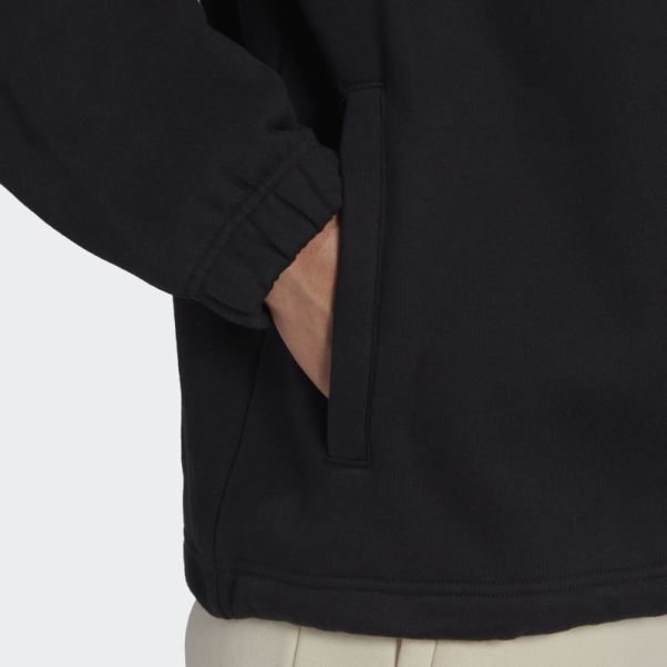 Sweat Mi-zip Adicolor Contempo Noir Adidas