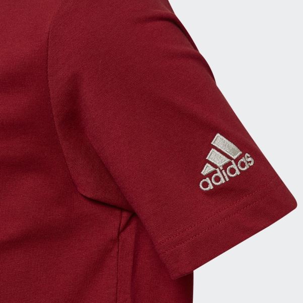 T-shirt Emblème Officiel Coupe Du Monde Fifa 2022 Bordeaux Adidas