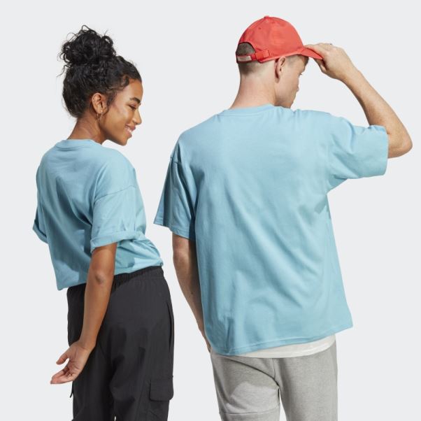 T-shirt Graphique Adidas Bleu