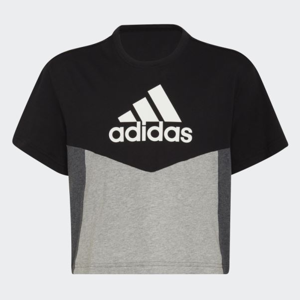 Tee Shirt Colorblock Noir Adidas