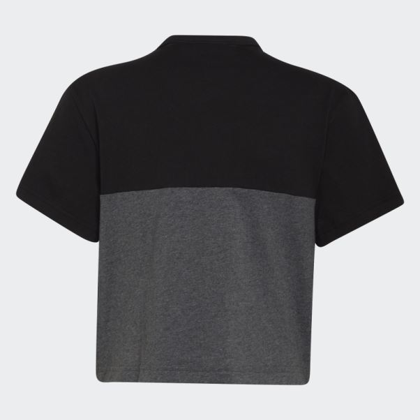 Tee Shirt Colorblock Noir Adidas