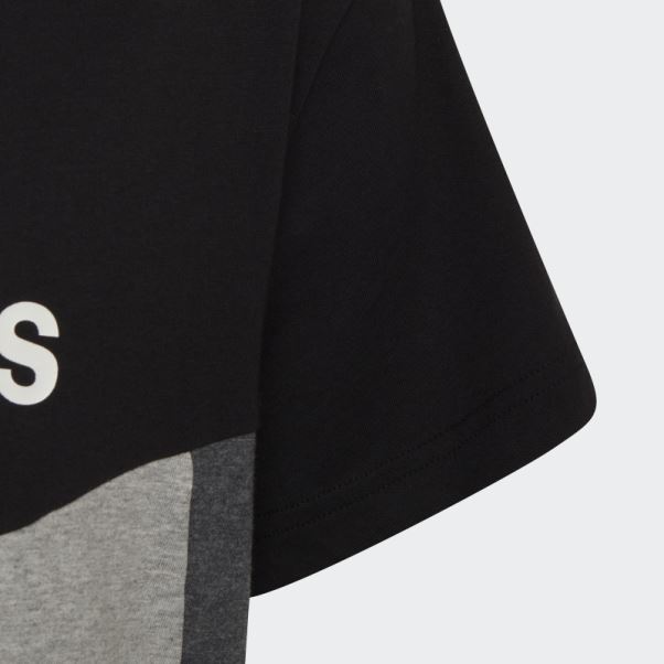 Tee Shirt Colorblock Noir Adidas