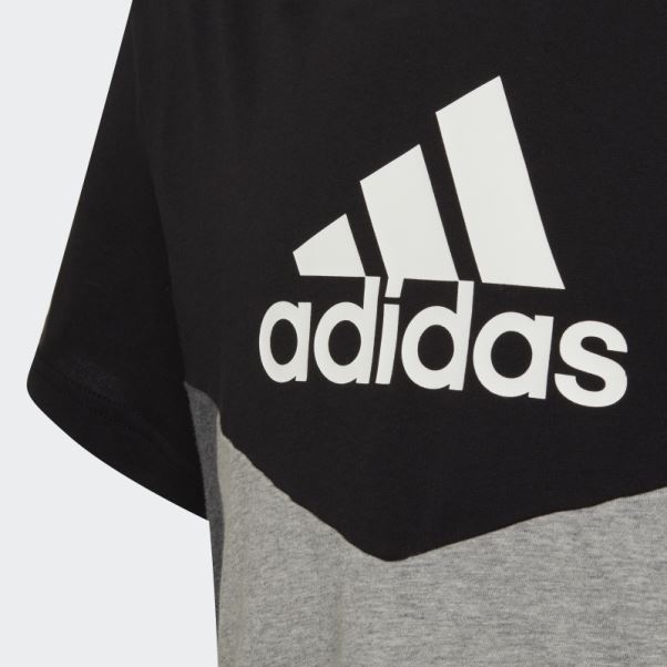 Tee Shirt Colorblock Noir Adidas
