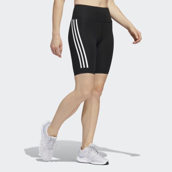 Optime Trainicons 3-stripes Bike Short Leggings Adidas Noir