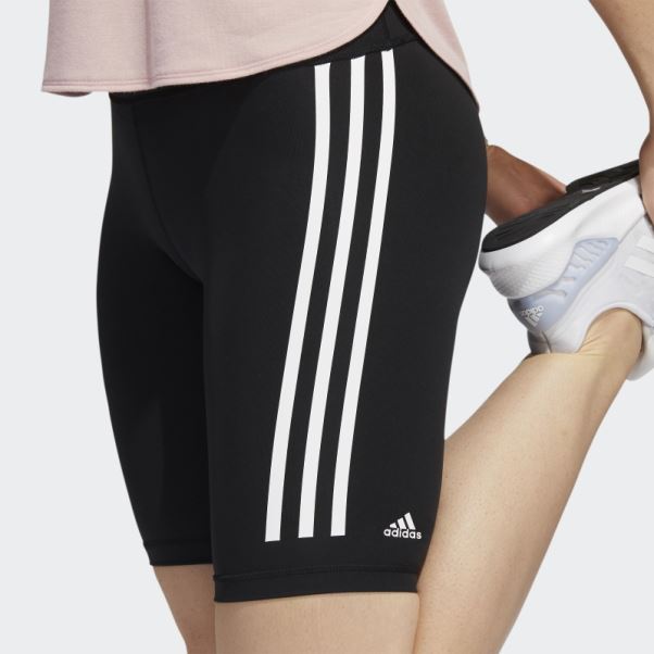 Optime Trainicons 3-stripes Bike Short Leggings Adidas Noir