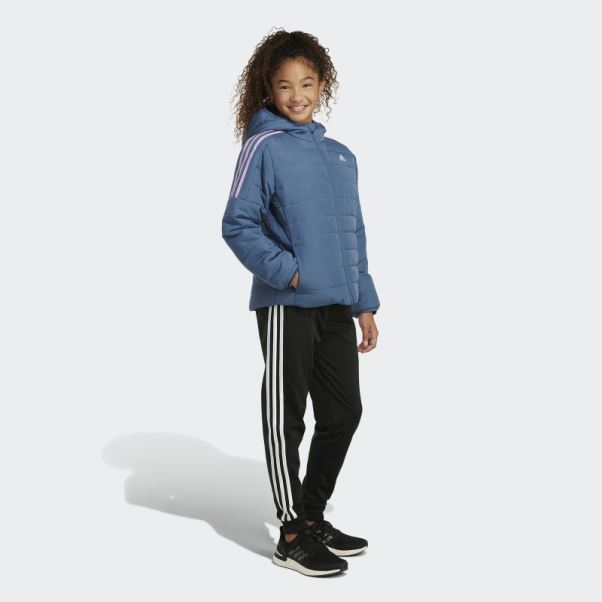 Doudoune Confortable à 3 Bandes Acier Adidas