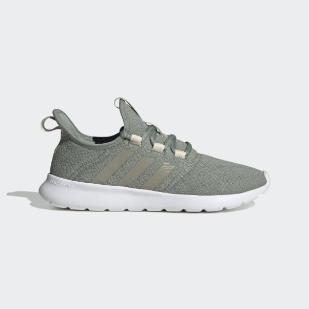 Chaussures Cloudfoam Pure 2.0 Argent Vert Adidas