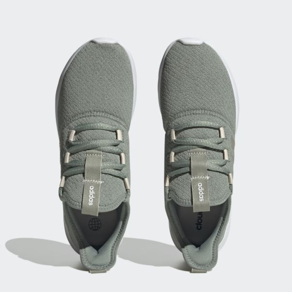 Chaussures Cloudfoam Pure 2.0 Argent Vert Adidas