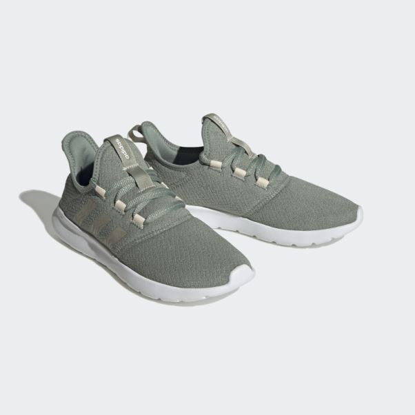 Chaussures Cloudfoam Pure 2.0 Argent Vert Adidas