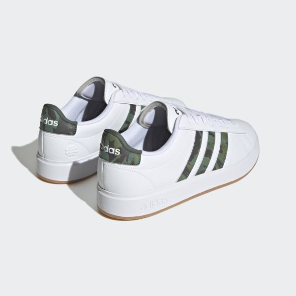Adidas Grand Court Cloudfoam Lifestyle Court Confort Chaussures Vert Oxyde