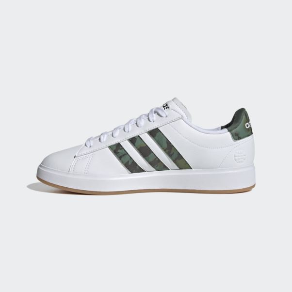 Adidas Grand Court Cloudfoam Lifestyle Court Confort Chaussures Vert Oxyde