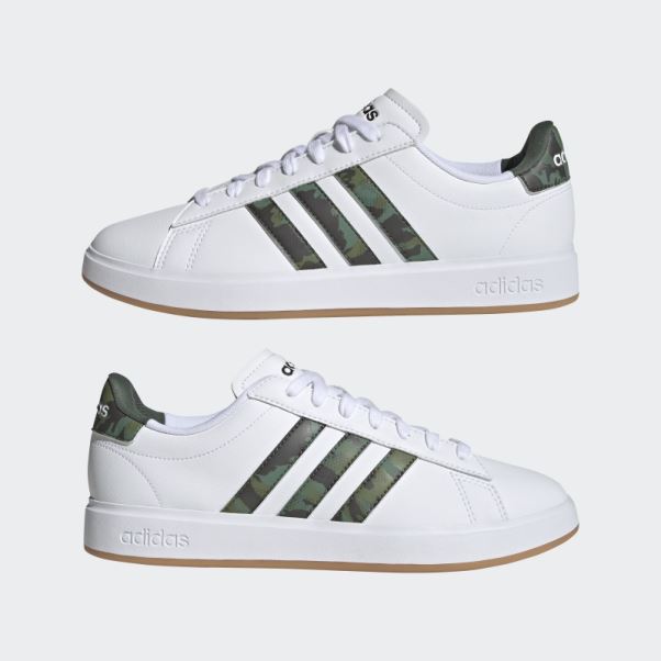 Adidas Grand Court Cloudfoam Lifestyle Court Confort Chaussures Vert Oxyde