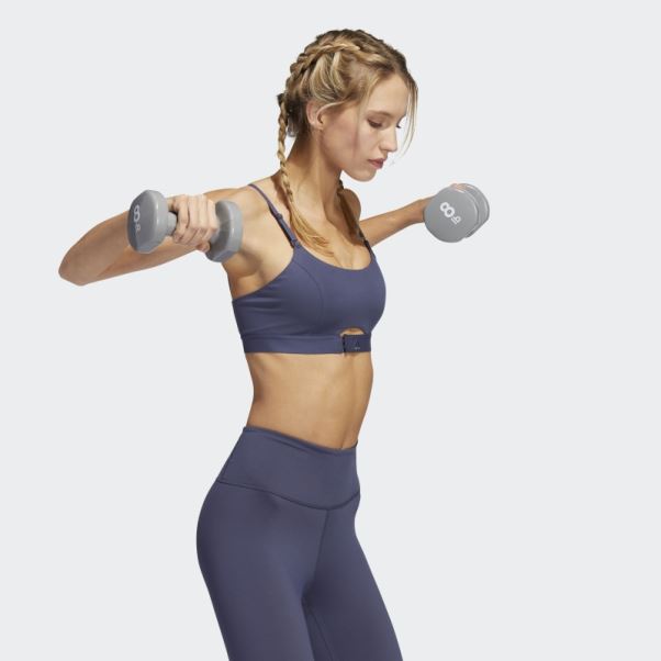 Soutien-gorge Léger D'entraînement Aeroimpact Luxe Bleu Marine Adidas