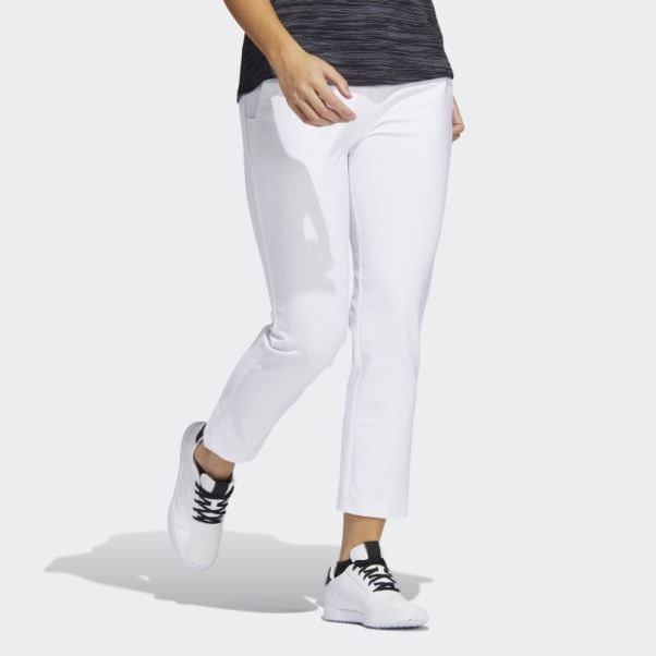 Pantalon à Enfiler à La Cheville Blanc Adidas