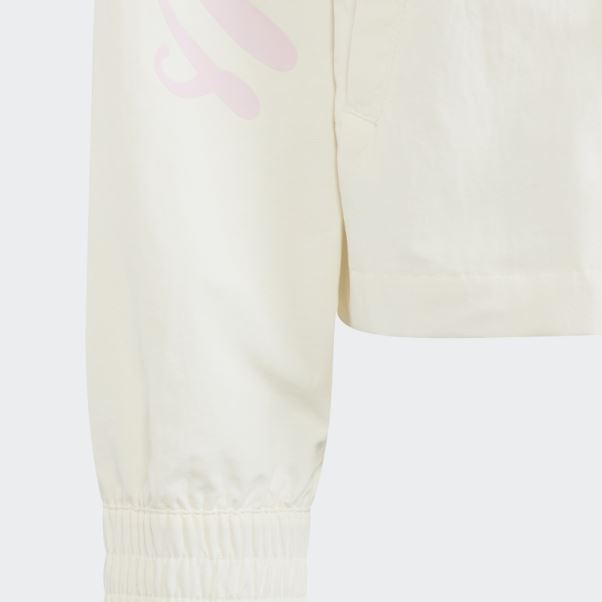 Adidas Veste à Imprimé Graphique Tissé Blanc