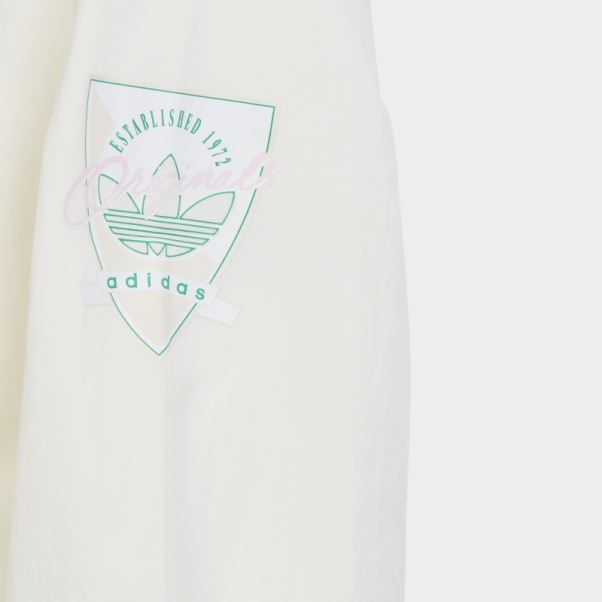 Chaud Adidas Veste à Imprimé Graphique Tissé Blanc