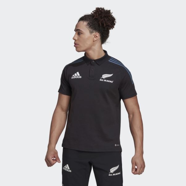 Polo Rugby Adidas All Blacks Noir