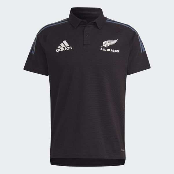 Polo All Blacks Rugby Adidas Noir