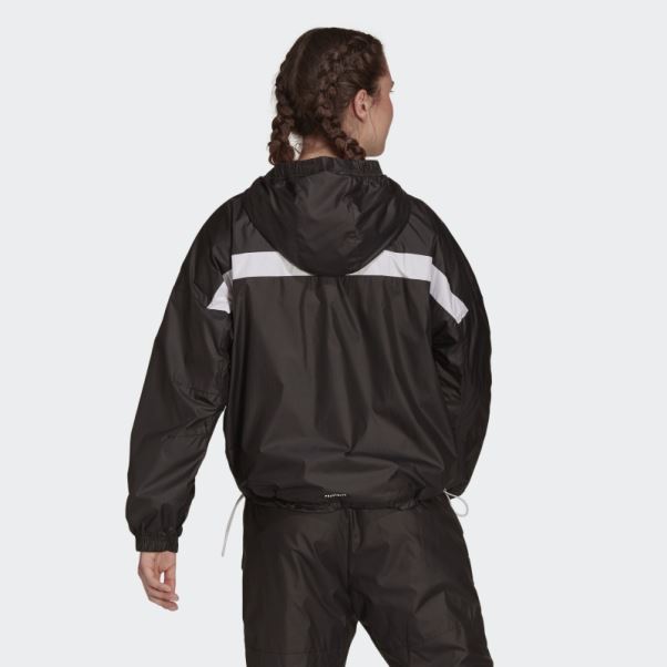 Adidas Sportswear Wnd.rdy Veste Tissée Noir Chaud