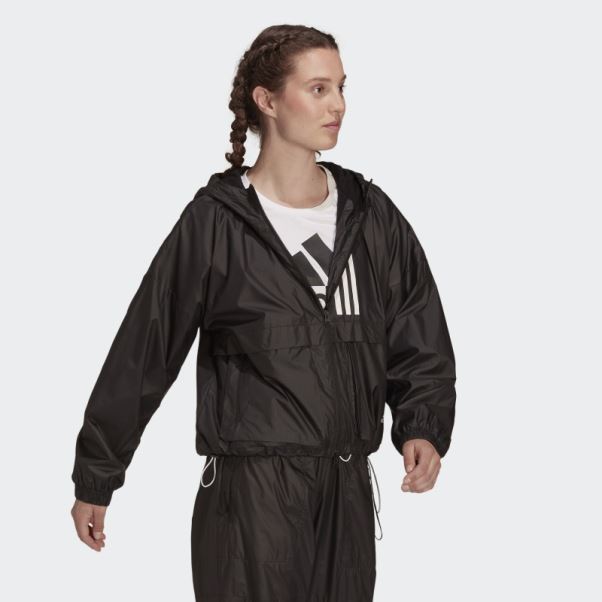 Adidas Sportswear Wnd.rdy Veste Tissée Noir Chaud