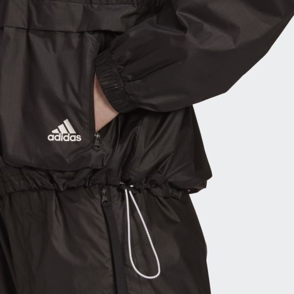 Adidas Sportswear Wnd.rdy Veste Tissée Noir Chaud