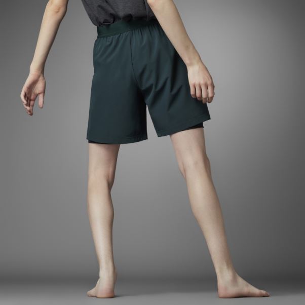 Short Adidas Authentique Balance Yoga 2-en-1 Vert