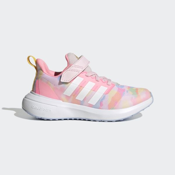 Fortarun 2.0 Cloudfoam Elastic Lace Top Strap Chaussures Adidas Rose