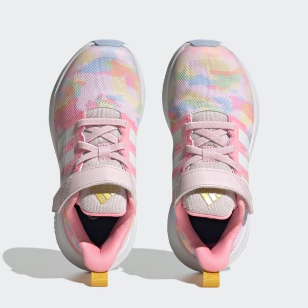 Fortarun 2.0 Cloudfoam Elastic Lace Top Strap Chaussures Adidas Rose