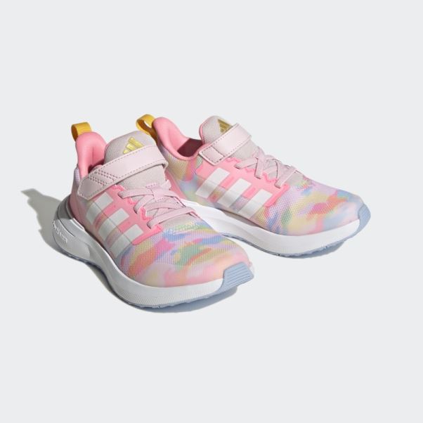 Fortarun 2.0 Cloudfoam Elastic Lace Top Strap Chaussures Adidas Rose