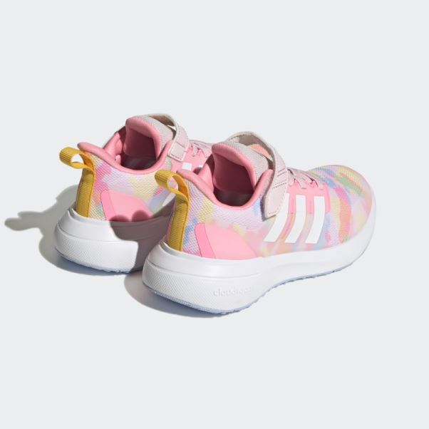 Fortarun 2.0 Cloudfoam Elastic Lace Top Strap Chaussures Adidas Rose