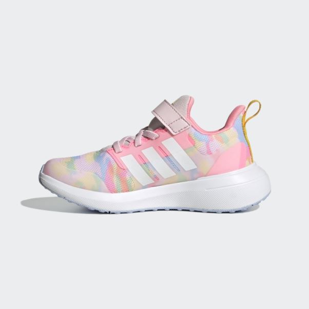 Fortarun 2.0 Cloudfoam Elastic Lace Top Strap Chaussures Adidas Rose