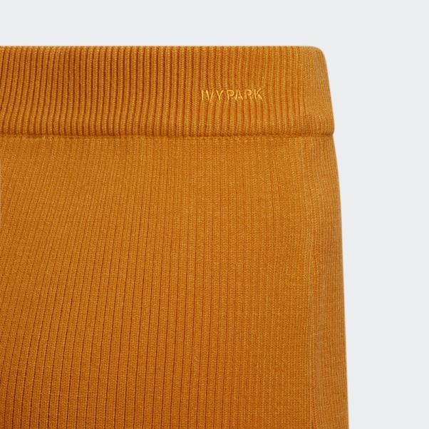 Jupe Côtelée Orange Focus Adidas