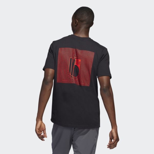 Tee Shirt Belgique Adidas Noir