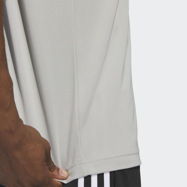 Adidas Basketball 3-stripes Débardeur Mode Métal Gris