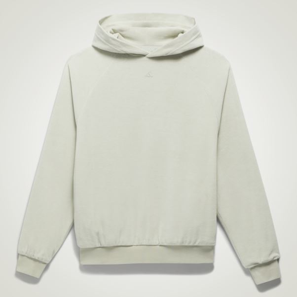 Sweat à Capuche En Velours Adidas Basketball Vert Chaud