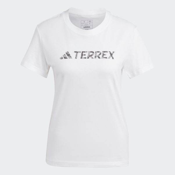 T-shirt Terrex Logo Classique Blanc Adidas