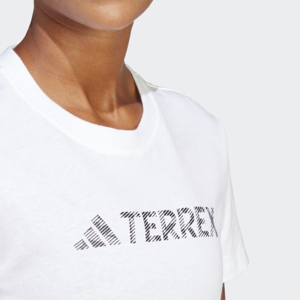 T-shirt Terrex Logo Classique Blanc Adidas