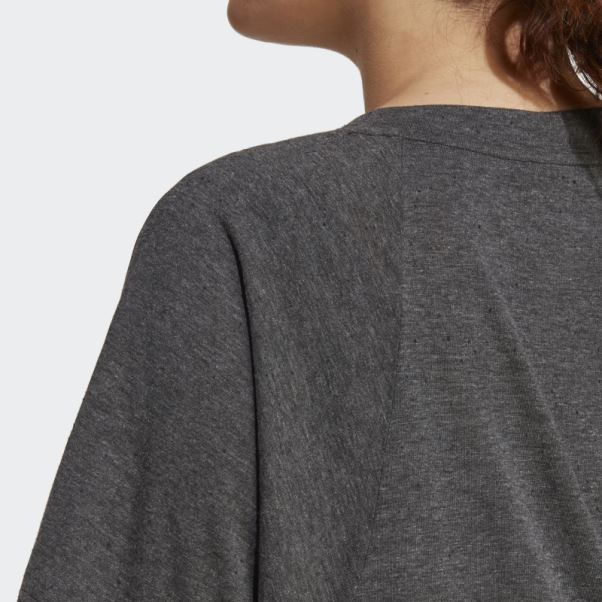 T-shirt Adidas Future Icons Winners 3.0 Noir Chiné (grande Taille)