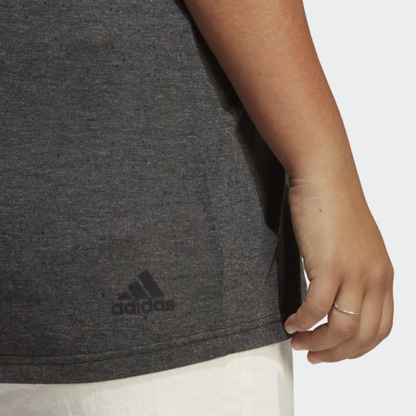 T-shirt Adidas Future Icons Winners 3.0 Noir Chiné (grande Taille)
