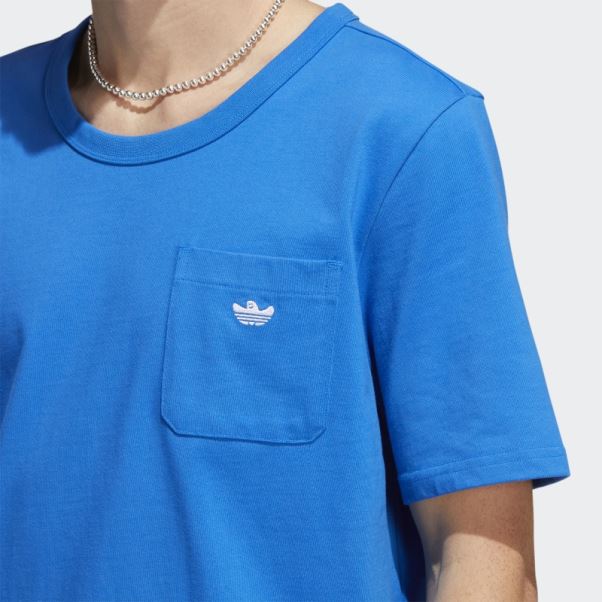 T-shirt à Poche Poids Lourd Shmoofoil Oiseau Bleu Adidas