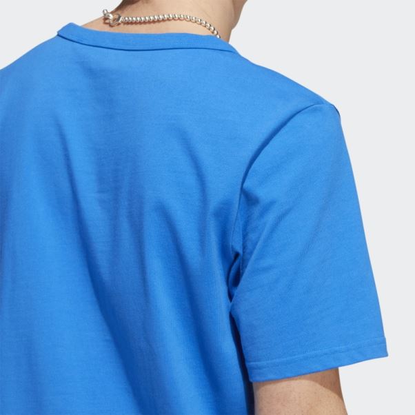 T-shirt à Poche Poids Lourd Shmoofoil Oiseau Bleu Adidas