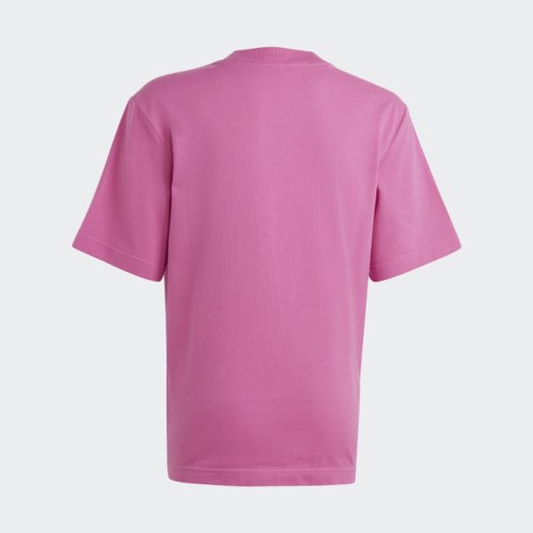 T-shirt En Piqué Avec Logo Adidas Future Icons Fuchsia