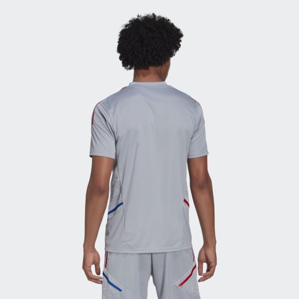 Maillot D'entrainement Olympique Lyonnais Condivo 22 Argent Adidas